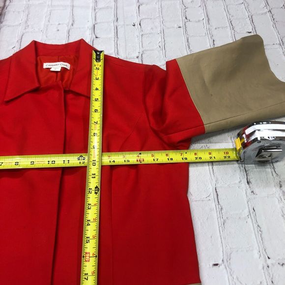 Coldwater Creek Women 3/4 Sleeve Button Snap Shirt Jacket Size 10 Casual M093 14 - Picture 4 of 14